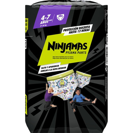 Ninjamas Calças de Pijama Absorventes para Meninos de 4-7 Anos - Dodot - 1