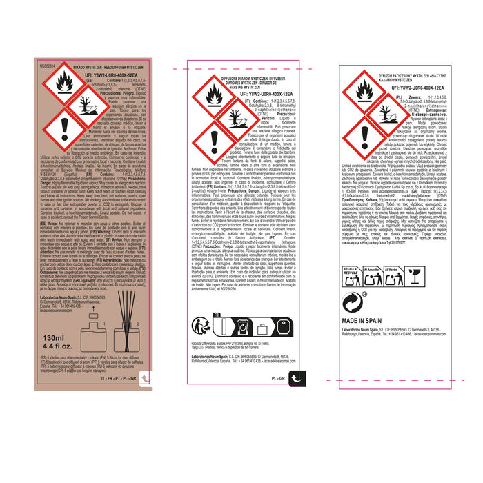 Difusor Mikado Mystic - 130ml - La Casa de los Aromas : Zen - 3