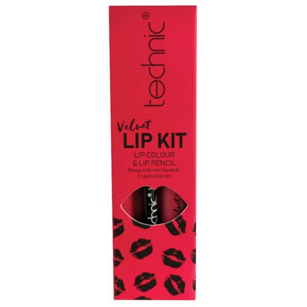 Velvet Lip Kit Delineador + Batom Líquido - Technic - Technic Cosmetics: Little Fuchsia - 3