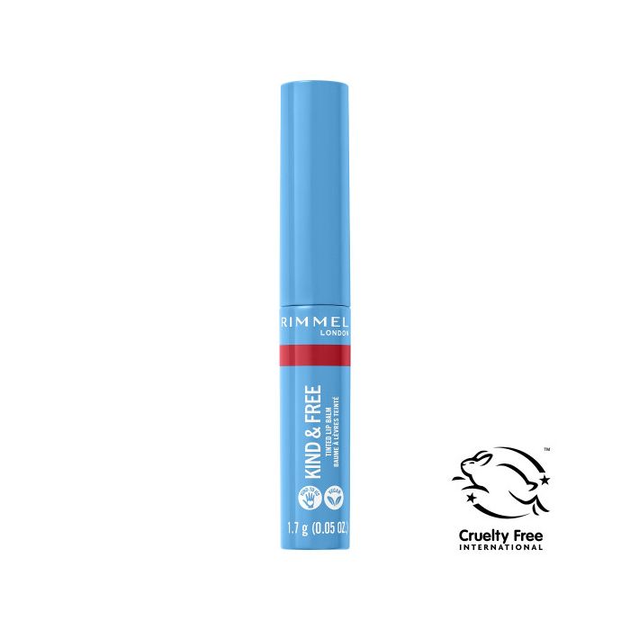 Bálsamo labial Kind & Free com Cor Hidratante e Nutritiva - Rimmel London : 005 - Turbo Red - 1