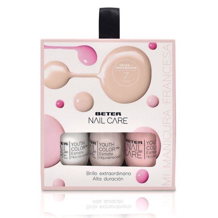 Conjunto de Esmaltes de Unhas Minha Manicure Francesa: Conjunto de 3 Itens - Beter - 1