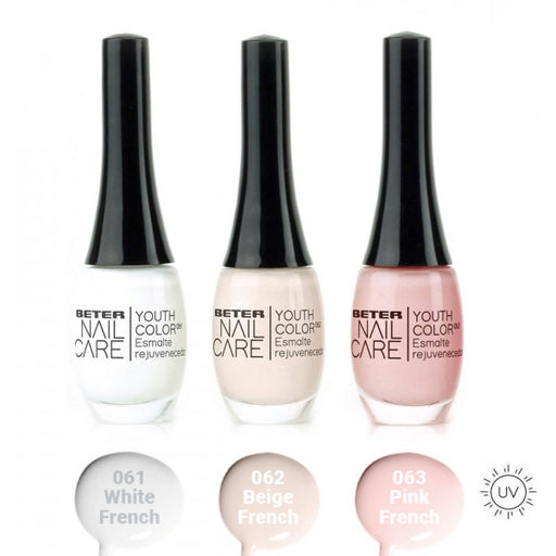 Conjunto de Esmaltes de Unhas Minha Manicure Francesa: Conjunto de 3 Itens - Beter - 2