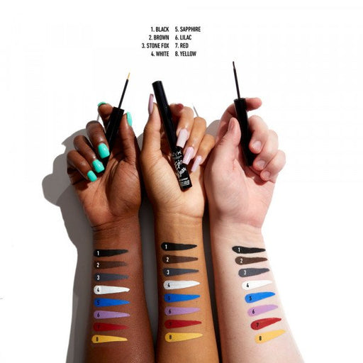 Epic Wear Eyeliner Líquido Semi Permanente - Professional Makeup - Nyx - 1