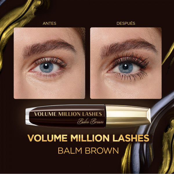 Máscara de Cílios Volume Million Lashes Balm Noir - L'oreal Paris : Marrón - 3