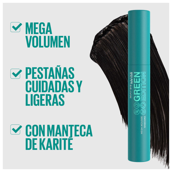 Máscara de Cílios Edição Verde - Maybelline : 001 BLACKEST BLACK - 3