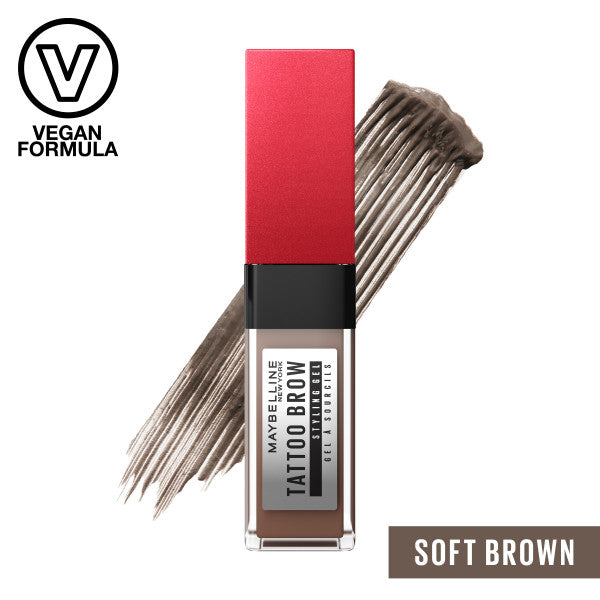 Gel para Sobrancelhas Preenchidas Tattoo Brow - Maybelline : 255 Soft Brown - 6