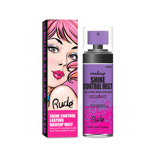 Névoa de Maquiagem Duradoura Shine Control: 60 ml - Cosméticos - Rude - 1