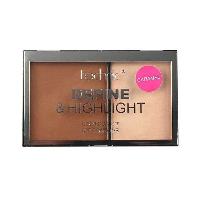 Kit de Contorno Define &amp; Highlight - Technic - Technic Cosmetics : Caramel - 1