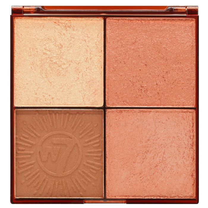 Paleta de Rostro Bronze Brilliance Bronze &amp; Glow Palette - W7 : Medium Dark - 1