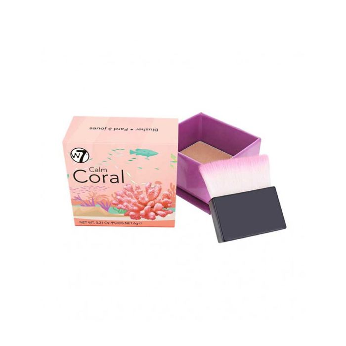 O Blusher Boxed Colorete - W7 : Calm Coral - 1