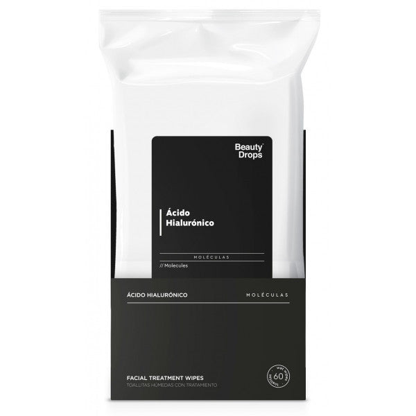 Toalhetes desmaquilhantes com tratamento de ácido hialurónico - Beauty Drops - 1