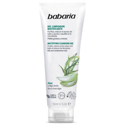 Gel de Limpeza Matificante Aloe e Alga Verde - Babaria - 1