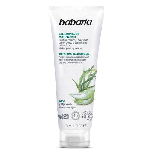 Gel de Limpeza Matificante Aloe e Alga Verde - Babaria - 1