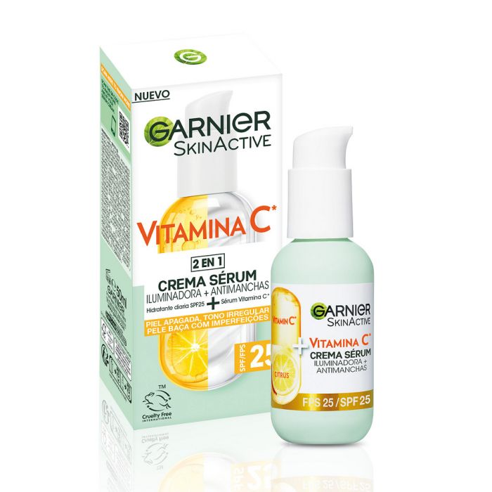 Skin Active Creme Serum Iluminador Antimanchas Vitamina C - Garnier - 1