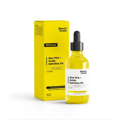 Serum Refinador de Poros Zinc Pca + ácido Salicílico 2%: 30 ml - Beauty Drops - 1