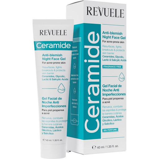 Gel Facial de Noite com Ceramidas Anti Imperfeições - Revuele - 1