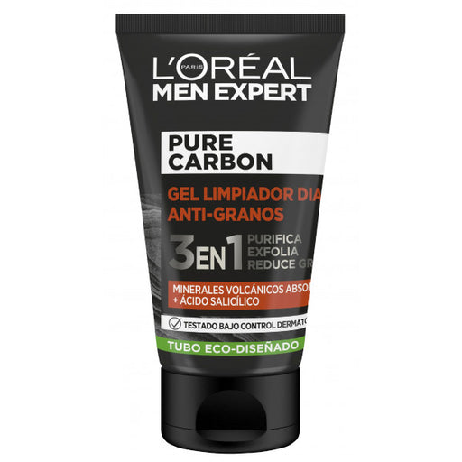 Gel de Limpeza Antiacne com Carbono Puro - L'oréal Men Expert - L'oreal Men Expert - 1