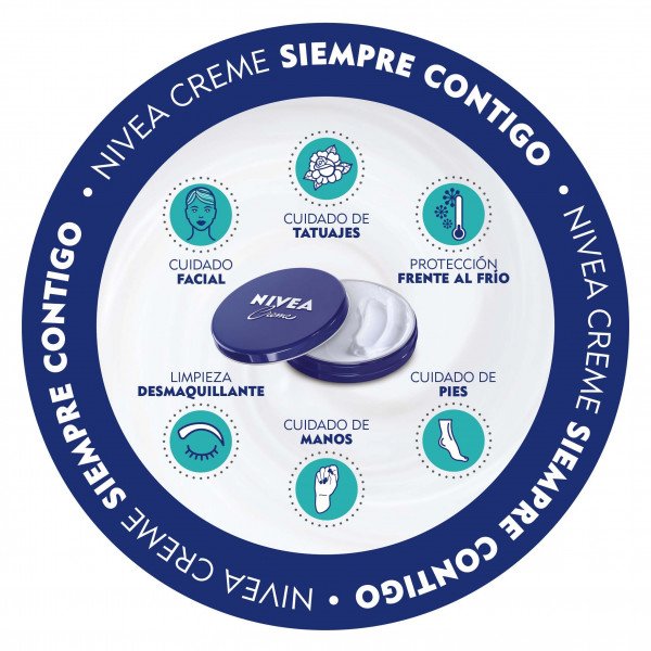 Lata de creme azul - Nivea : 400ML - 3