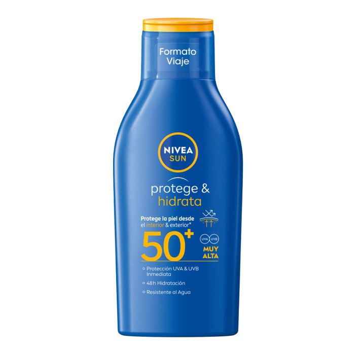 Protetor Solar & Hidratante Leite Solar Hidratante - Nivea : SPF 50+ 100ML - 1