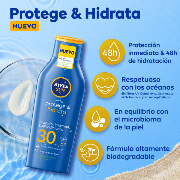 Protetor Solar & Hidratante Leite Solar Hidratante - Nivea : SPF 30 100ML - 6