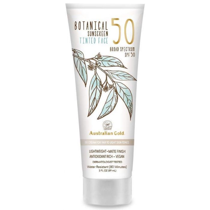 Protetor Botânico Solar Facial com Cor Spf 50 - Australian Gold : Fair / Light - 1