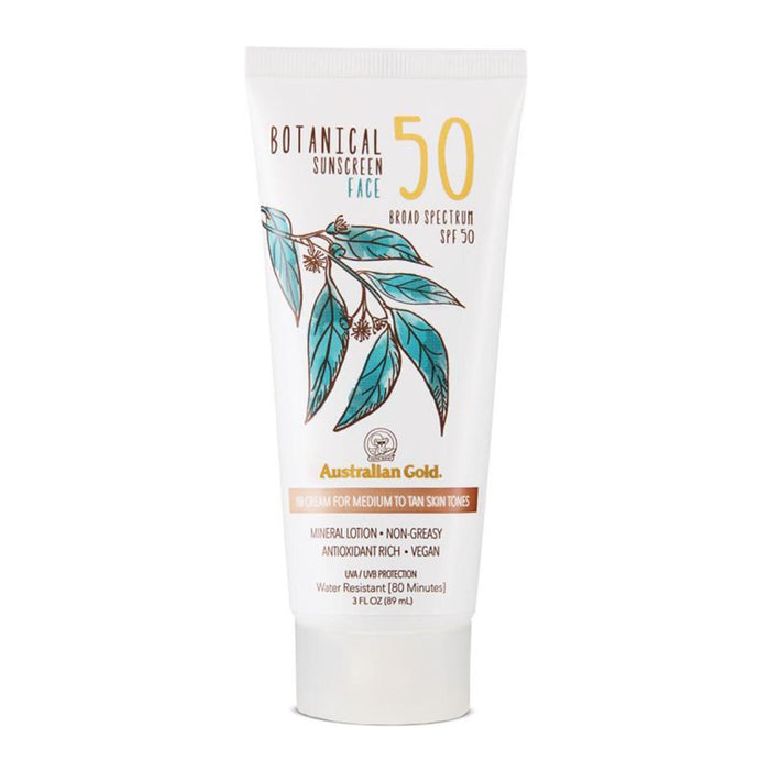 Protetor Botânico Solar Facial com Cor Spf 50 - Australian Gold : Medium Tan - 1