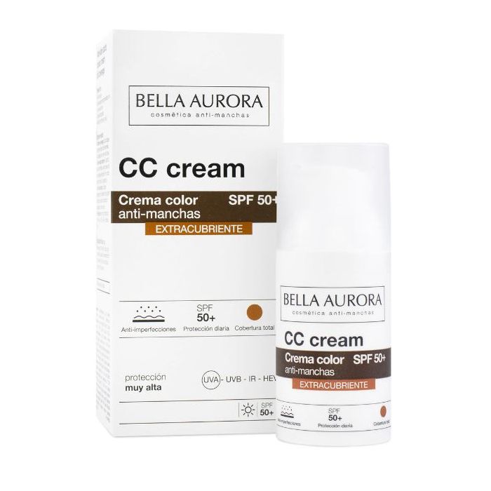 Creme com Cor Anti-Manchas Spf 50+: Spf 50 30ml - Bella Aurora - 1