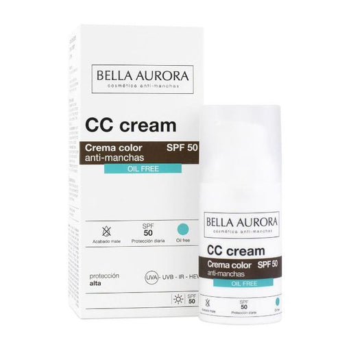 Creme com Cor Antimanchas sem Óleo Spf 50+ 30ml - Bella Aurora - 1