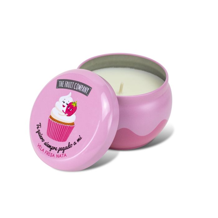 Vela Perfumada 1 Pavio 150 gr - Creme Morango - The Fruit Company - 1