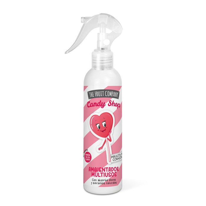 Spray ambientador multiuso Candy Edition 200ml - The Fruit Company : Piruleta de Corazón - 1