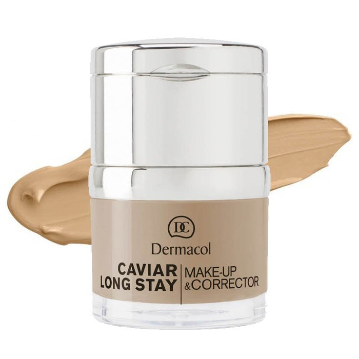 Maquiagem e corretivo - Caviar Long Stay - Dermacol : Base de maquillaje y corrector caviar - 03 - 1