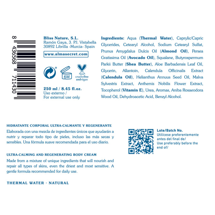 Creme Corporal - Abacate, Karité e Calêndula - 250 ml - Alma Secret - 2