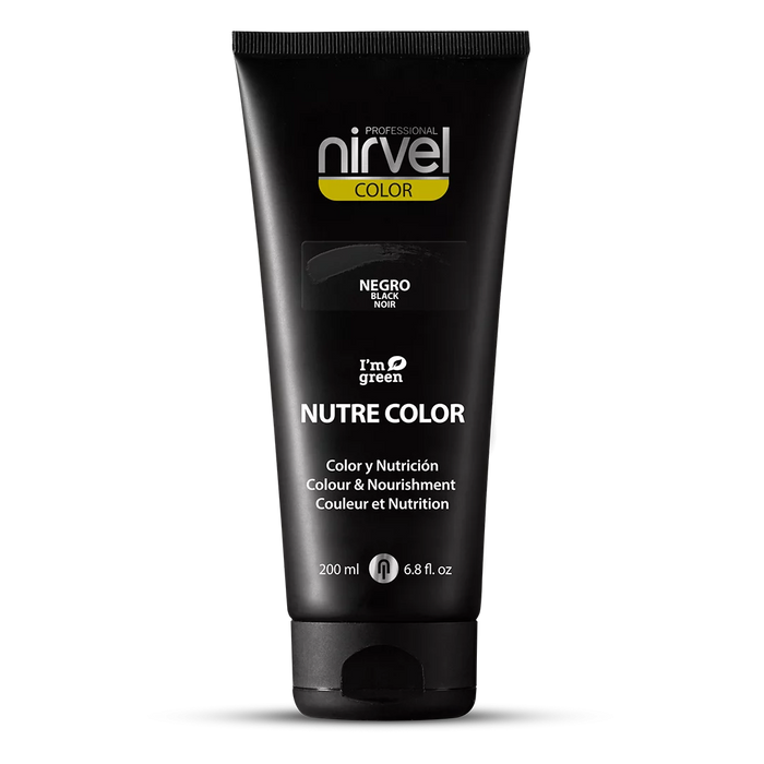 Máscara Nutritiva Cor Avelã 200 ml - Nirvel : Negro - 1