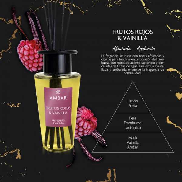 Mikado Premium Frutos Vermelhos e Baunilha: 85 ml - Ambar Perfums - 3