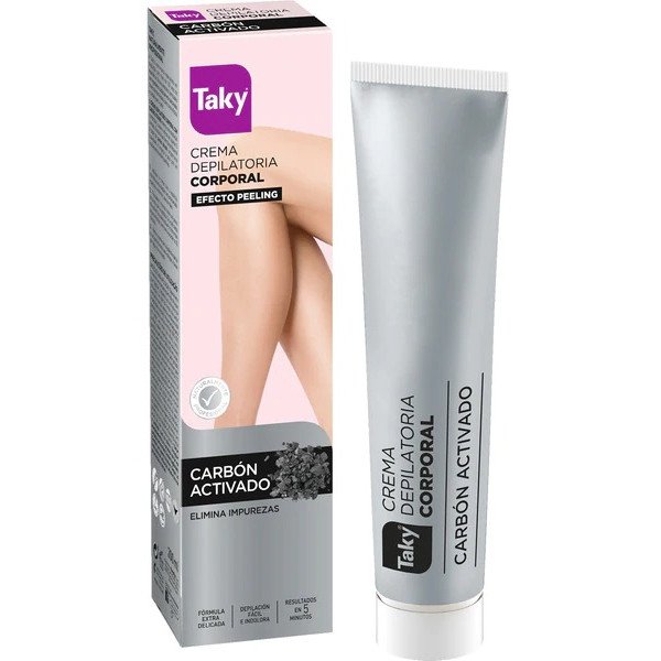 Creme Depilatório Corporal com Carvão Ativado - Taky - 1