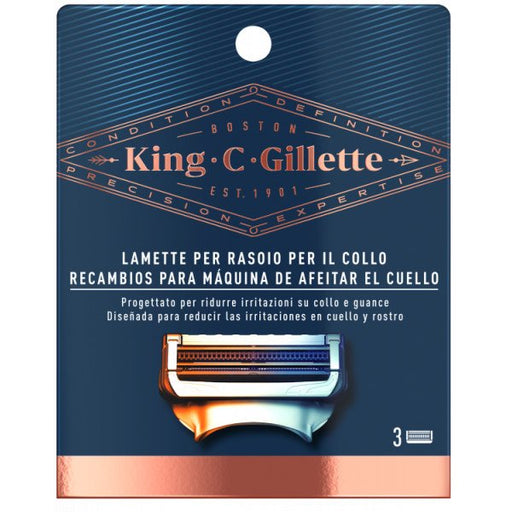 King C. Peças de Reposição para Máquina de Barbear o Pescoço - Gillette - 1