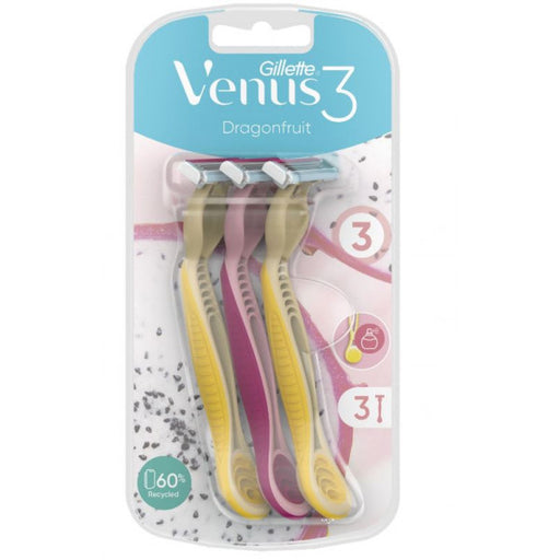 Lâminas de Barbear Venus Dragonfruit: 3 Unidades - Gillette - 1