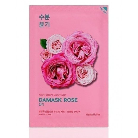 Máscara antienvelhecimento 20 ml - Pure Essence Mask Sheet - Damask Rose - Holika Holika - 1