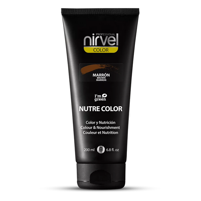 Máscara Nutritiva Cor Avelã 200 ml - Nirvel : Marrón - 2