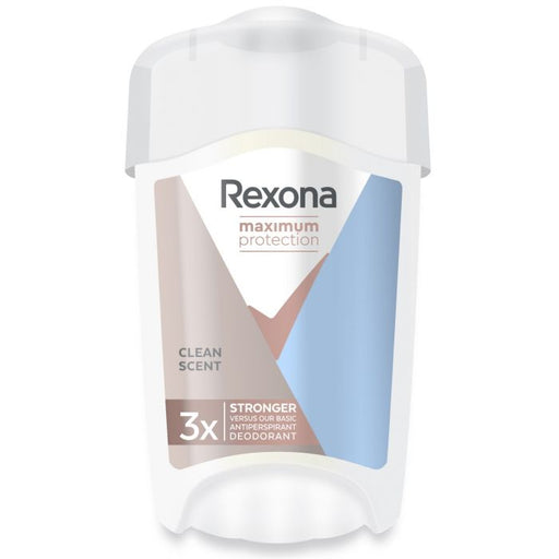 Creme Antitranspirante Clean Scent Maximum Protection - Rexona : 90ml - 1