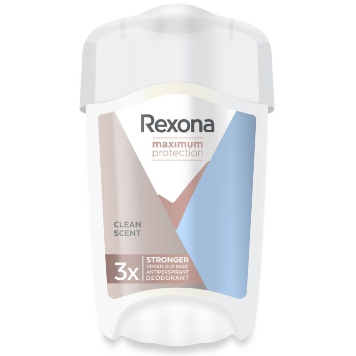 Creme Antitranspirante Clean Scent Maximum Protection - Rexona : 90ml - 1