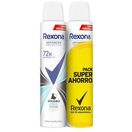 Desodorante Advanced Invisible Aqua: 2x200ml - Rexona - 1