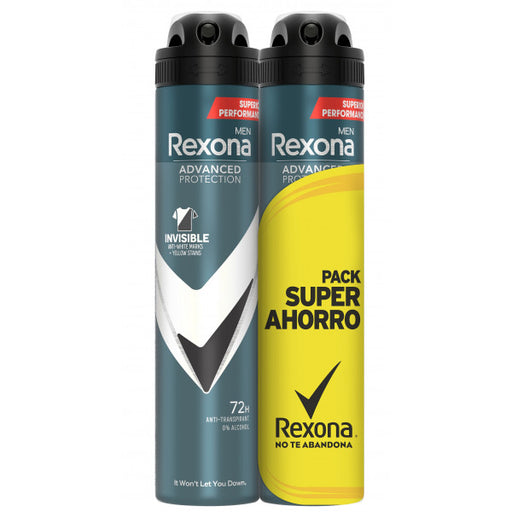 Desodorante Homem Proteção Avançada Invisível: 2 X 200ml - Rexona - 1