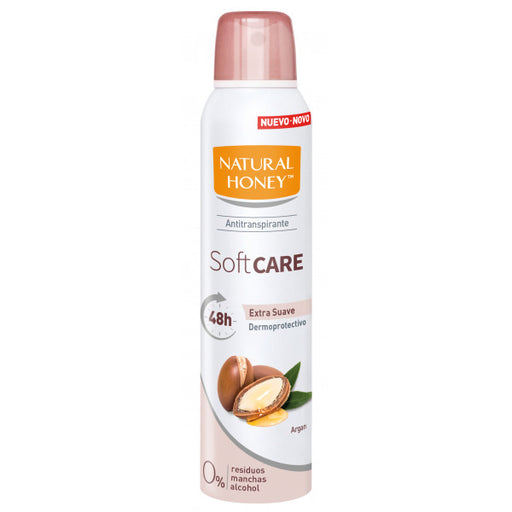Desodorante Antitranspirante Softcare: 200 ml - Natural Honey - 1