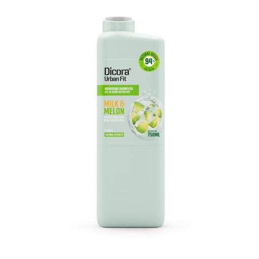 Gel de Banho Vitamina A Leite e Melão: 750 ml - Dicora Urban Fit - 1