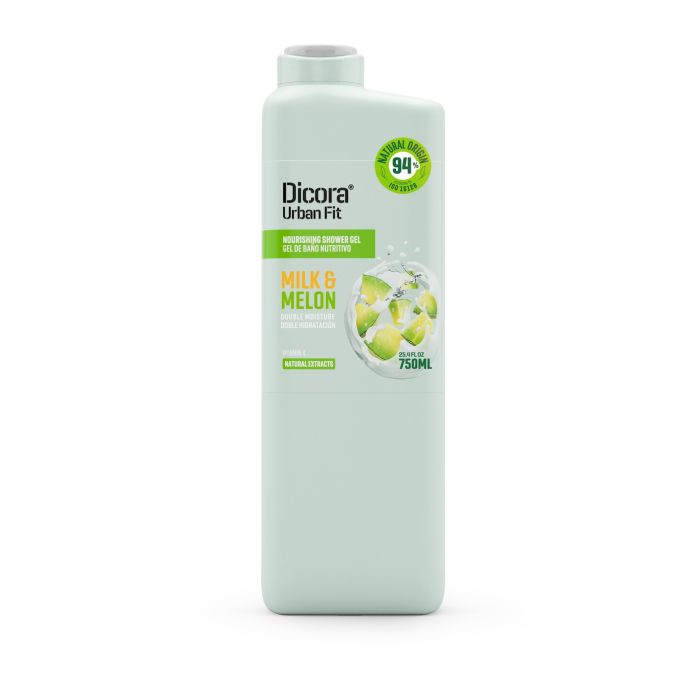 Gel de Banho Vitamina A Leite e Melão: 750 ml - Dicora Urban Fit - 1
