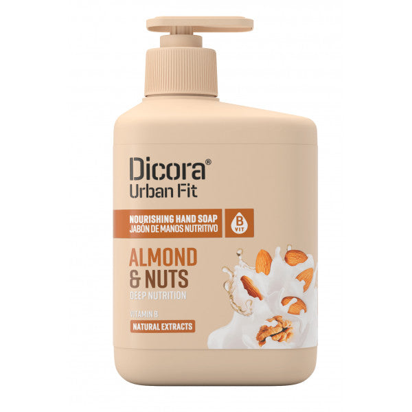 Sabonete de Mãos com Vitamina B, Amêndoa e Noz: 500 ml - Dicora Urban Fit - 1