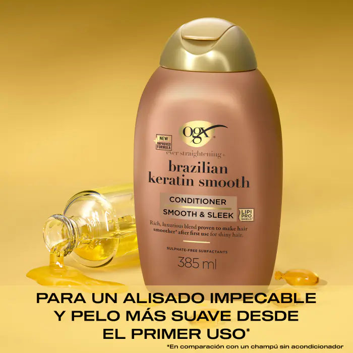 Condicionador Queratina Brasil Liso - Ogx - 2