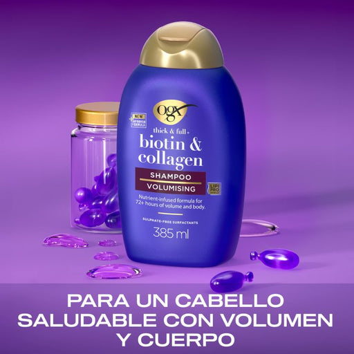 Shampoo de Biotina e Colágeno Volume - Ogx - 2