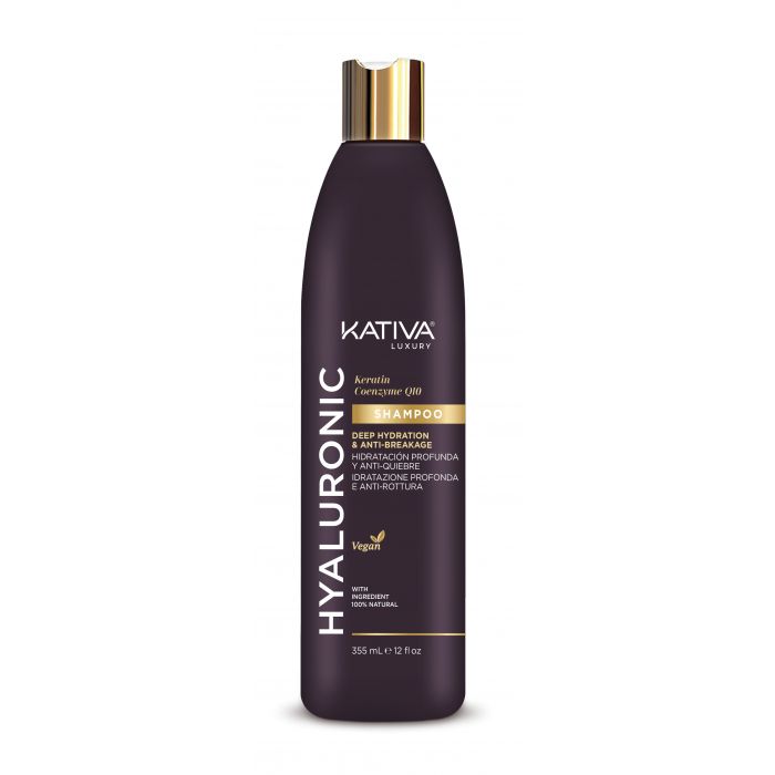 Shampoo com ácido hialurônico, queratina e coenzima Q10 - Kativa : 355 ML - 1